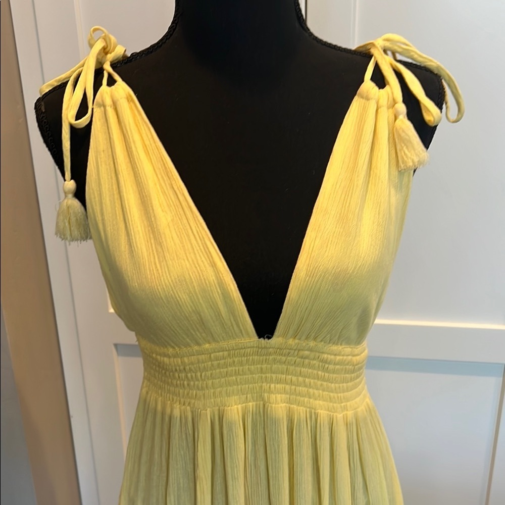 Forever 21 Sunny Yellow Maxi Dress S - Picture 3 of 6